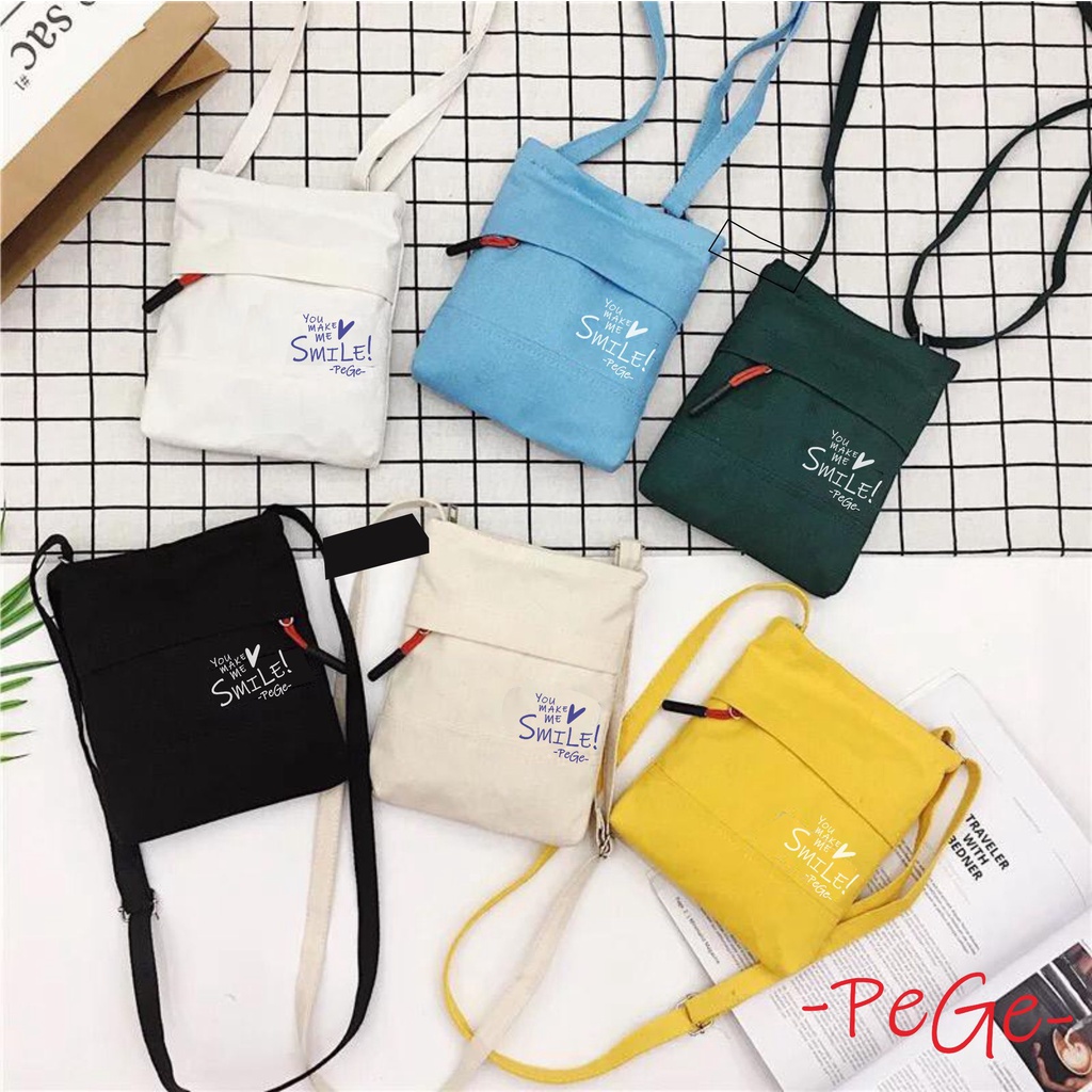 Tas Selempang Bahu Wanita Model Simpel Kasual Slempang Untuk Tempat HP DOmpet Cocok Untuk Dipakai Sehari Hari - PG 8892