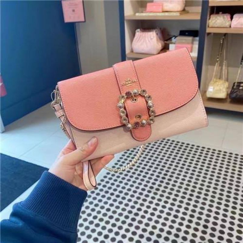 Coach Gemma Clutch Crossbody In Colorblock Signature Canvas(C3227)