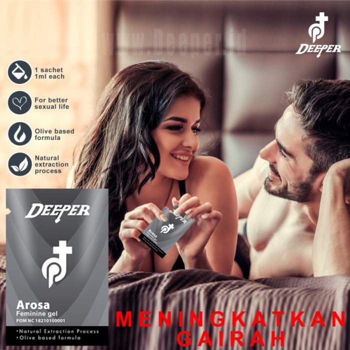 DEEPER AROSA SACHET GEL KHUSUS VITALITAS WANITA DEWASA BPOM