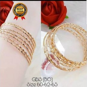 Gelang Keroncong Lapis Emas 24k