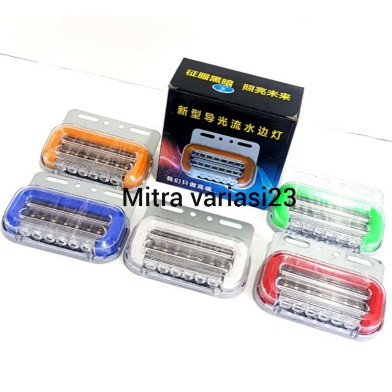 led truk 24v side lamp 24V 18led + sein lampu bak truck