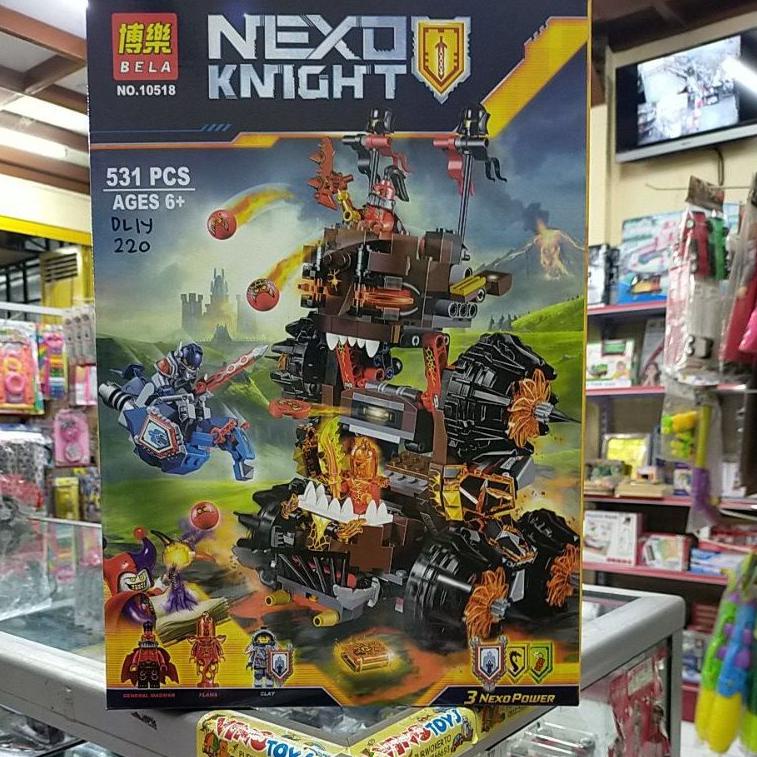 Paling popular brick lele bela  nexo knight soldier magmar siege machine high tractor  YWA