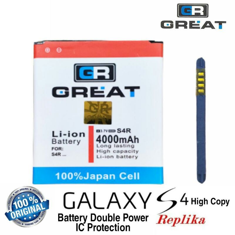 Baterai Battery Double IC Protection Great Samsung Galaxy S4 Replika S4R S4HC Super Copy B600BC