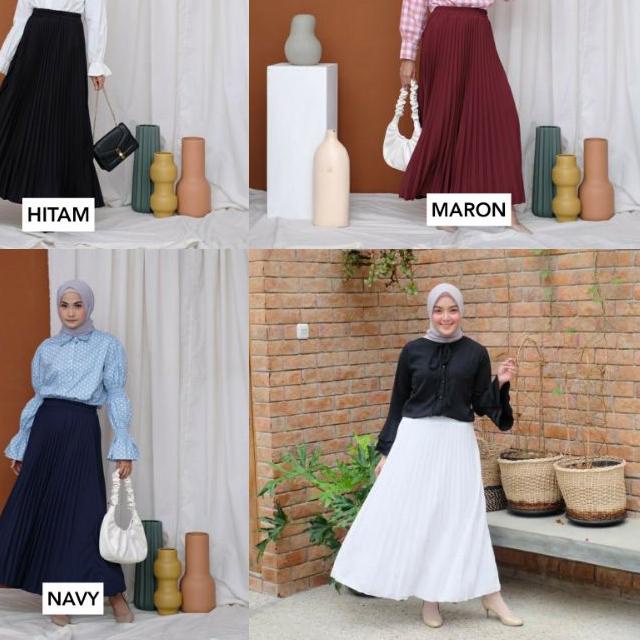 ➲ Rok plisket premium import tebal ⅍