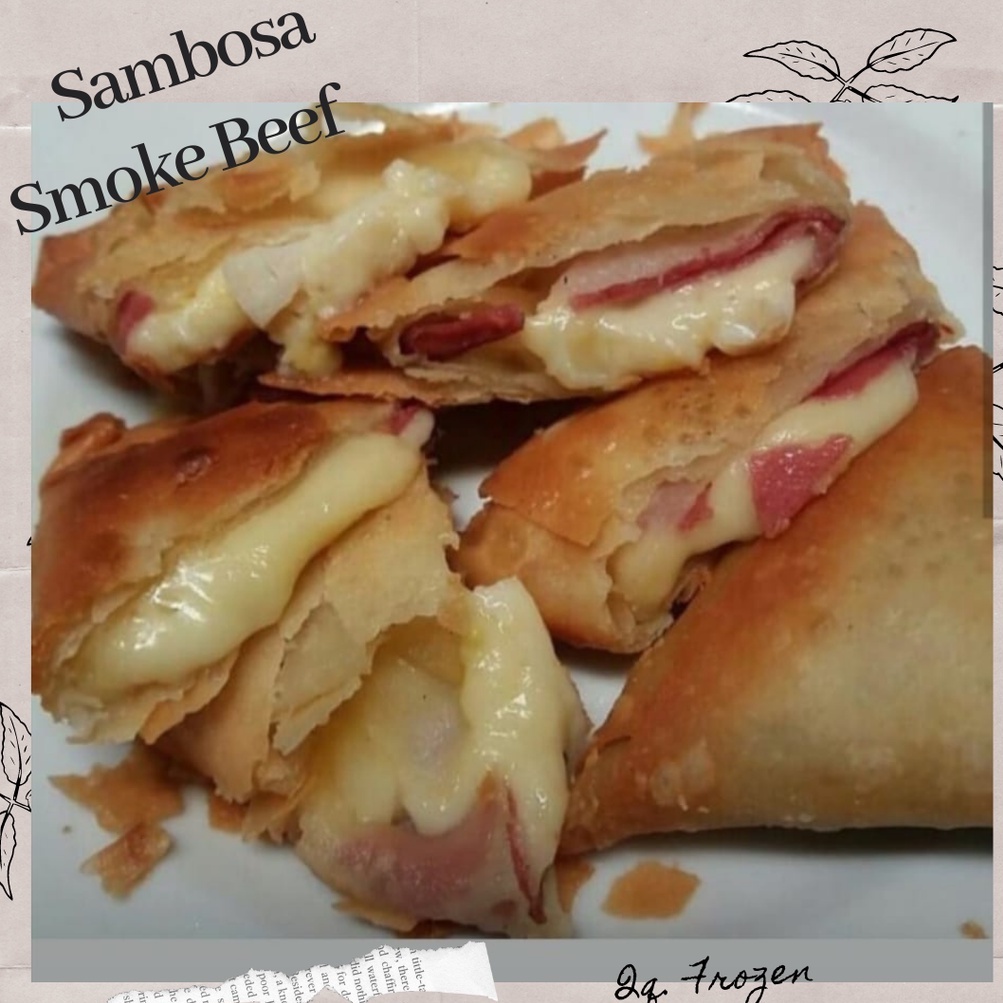 

Sambosa Smoke Beef keju QQ frozen rasa premium| Sambosa Frozen