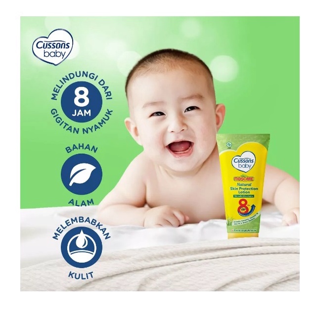 Cussons Baby Moscare Lotion Anti Nyamuk Untuk Melindungi Kulit Bayi dari Gigitan Nyamuk atau Serangga