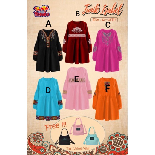 Tunik Isabel by Yodaku Kids (12-18T)