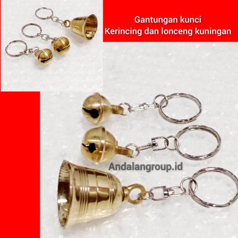 gantungan kunci lucu / gantungan kunci unik kuningan