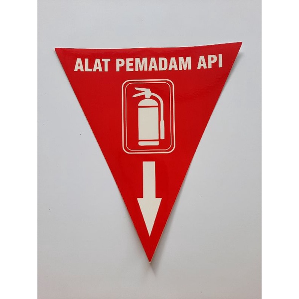 

Stiker Segitiga APAR, Stiker Keselamatan APAR Alat Pemadam Api Ringan