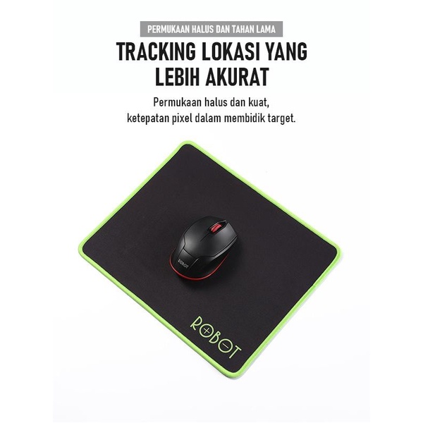 Robot RP05 S M L Gaming MousePad Black - Robot Mouse Pad Hitam