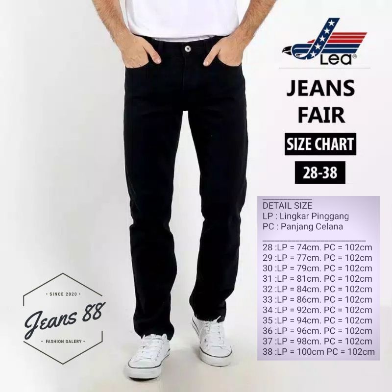 CELANA JEANS PRIA LEA 606 ORIGINAL REGULER SIZE 28 -38