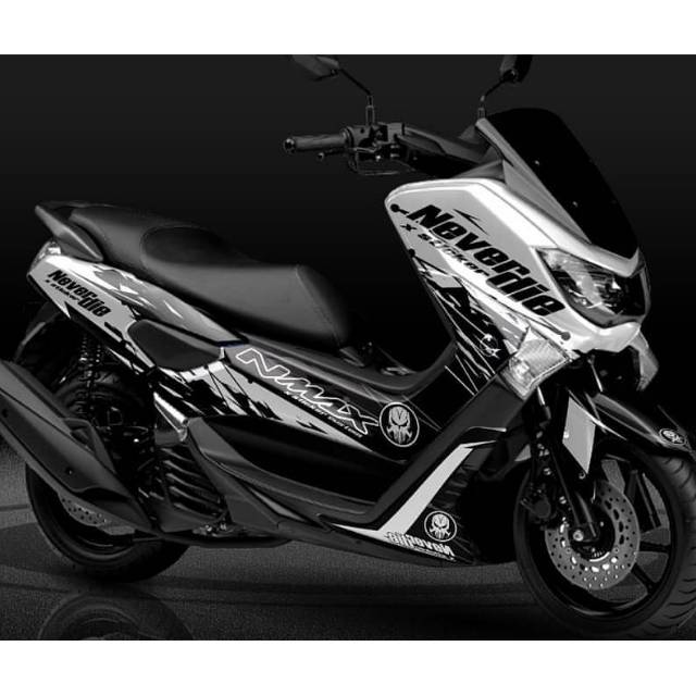 Decal Nmax Full Body -  Stiker Full body Motor N Max 155 - Nmax Putih Never Die