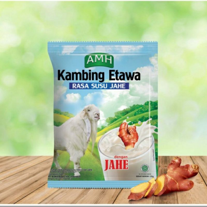 

Susu Kambing Etawa Amh Plus jahe merah / Satu Sachet