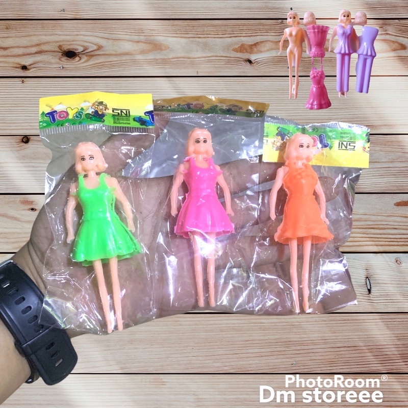 boneka barbie / berbi plastik satuan lucu / mainan anak murah
