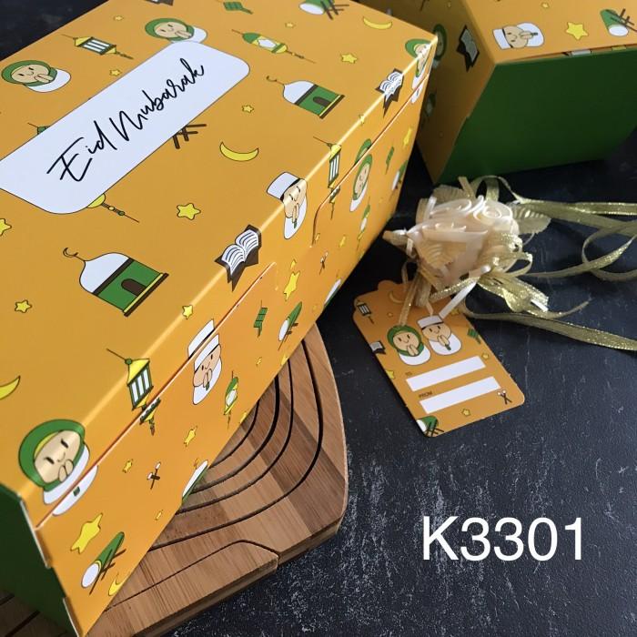 

Kotak K3301 isi 10 dus/ Box Eid Mubarak Hampers, Goodie Bag Idul Fitri K33 best seller