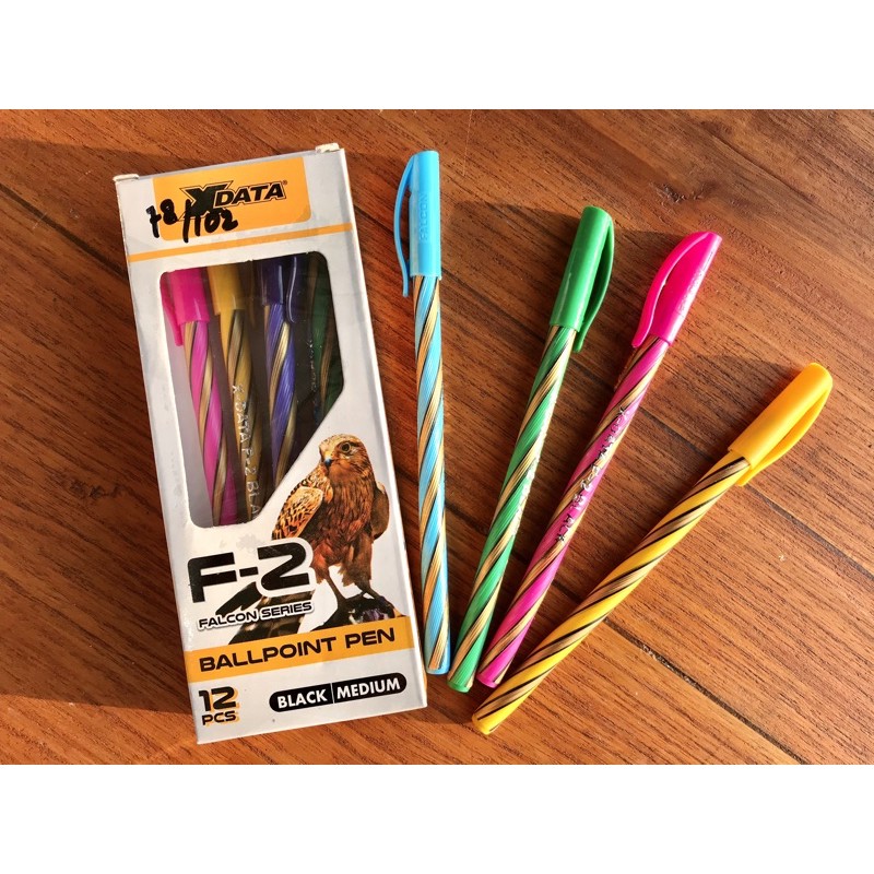 

Pulpen Ballpoint Pen Xdata F-2 Falcon Series Black 12pcs
