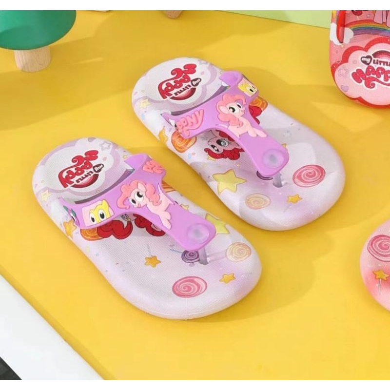 SANDAL JEPIT ANAK PEREMPUAN UNICORN SANDAL ANAK PEREMPUAN KUDA PONY TERBARU KEKINIAN SENDAL KARET ANAK CEWEK NYAMAN