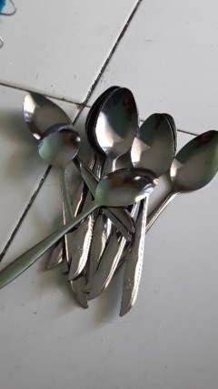 Sendok Makan Garpu Stainless Bahan Tebal Murah!