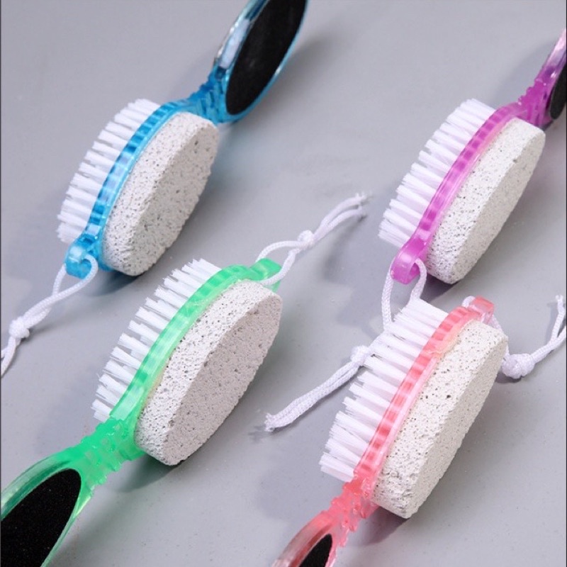 Pedicure Paddle Brush 4 Step Sikat Kaki Penghalus Tumit Kapalan 4in1