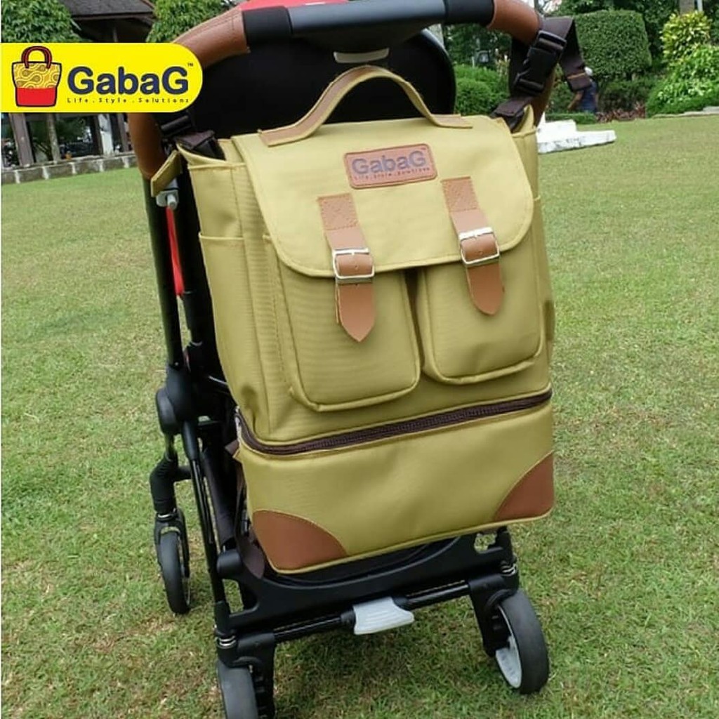 GABAG LEMON Backpack Cooler Thermal Bag Ransel Diaper Tas ASI Bayi - Free 2 Ice Gel Besar
