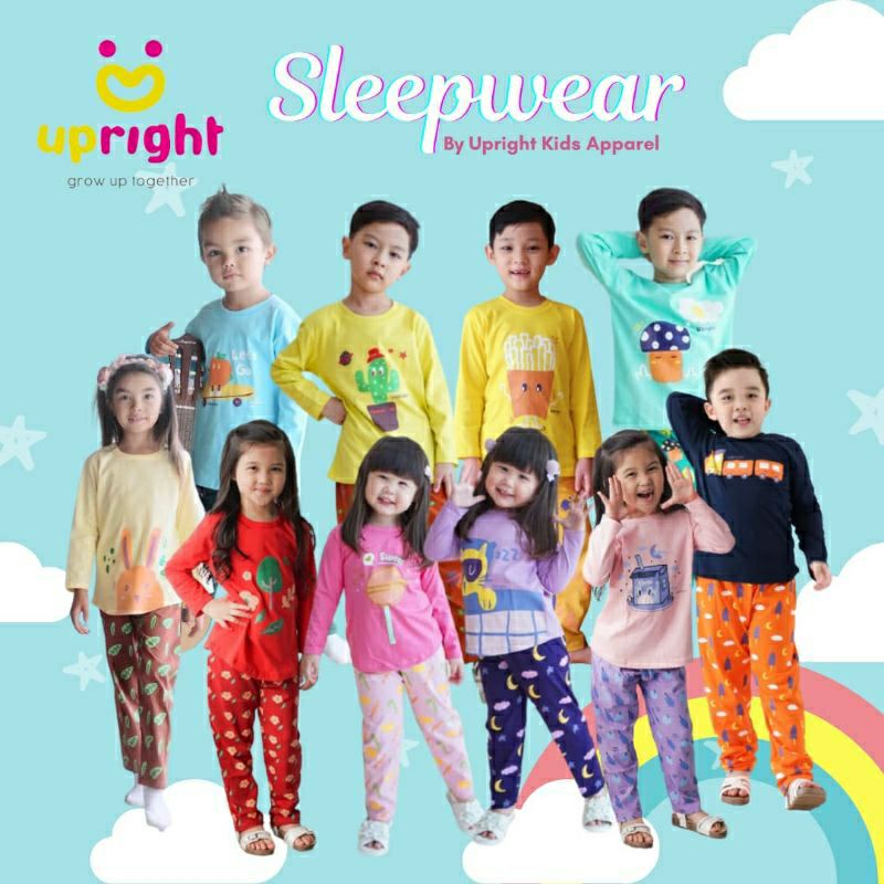 PIYAMA ANAK LENGAN PANJANG - UPRIGHT SET SLEEPWEAR