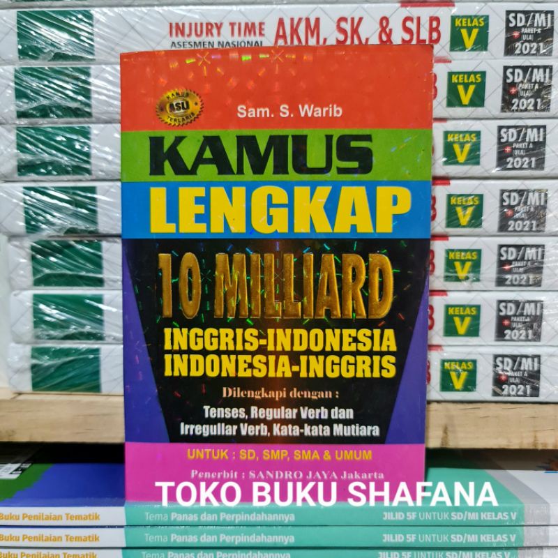 TERLARIS !!! Kamus Lengkap 10 MILLIARD Inggris-Indonesia Indonesia-Inggris