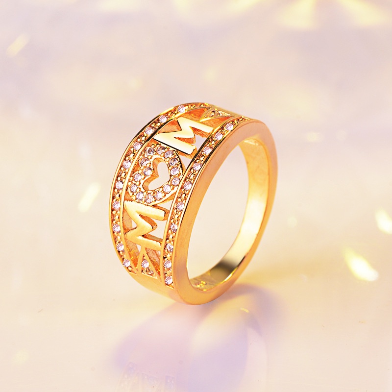 perak asli 925 cincin Wanita Emas Fashion Perhiasan CCB95