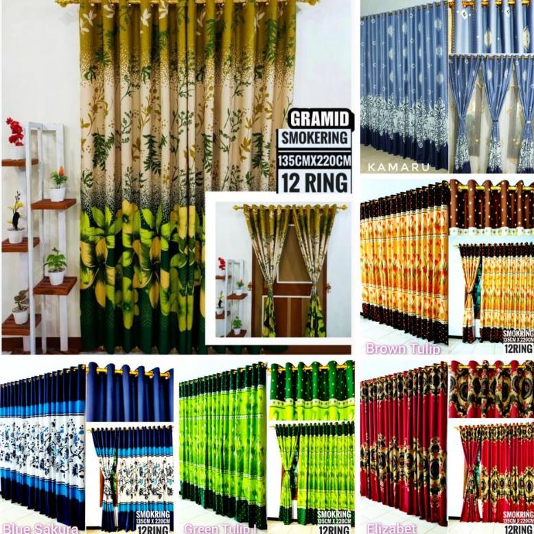 GORDEN PINTU JENDELA SMOKERING 12 LUBANG GORDEN JENDELA KORDEN MOTIF KARAKTER TERLARISS...,,,,,