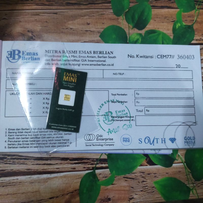Emas Mini 0,05 gram