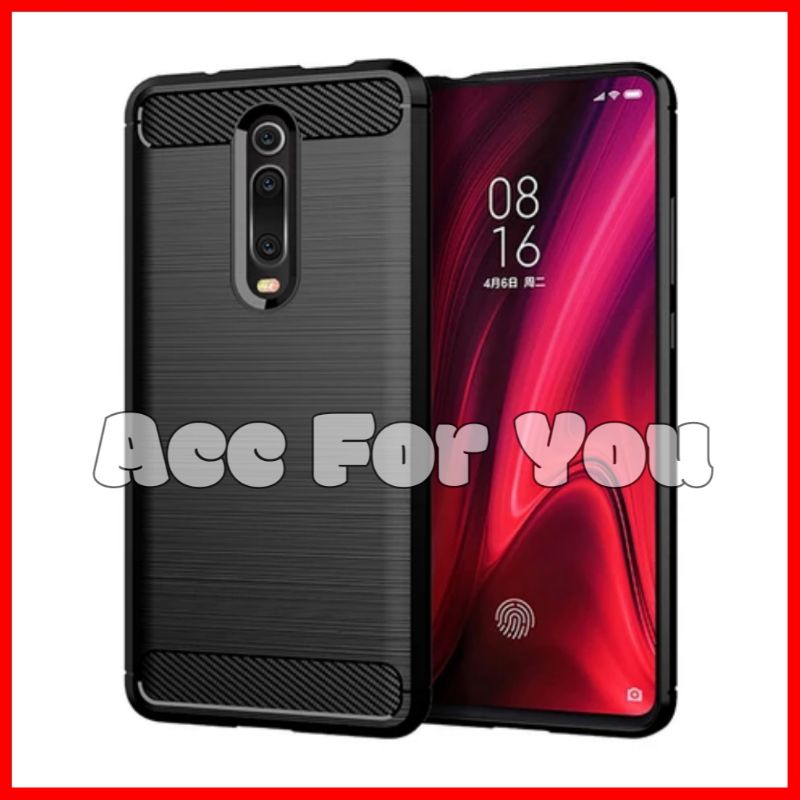 Soft Case Ipaky Carbon Xiaomi Redmi k20 / K20 Pro softcase carbon fiber casing silikon jelly case