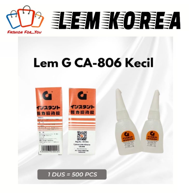 Lem G Korea Tong Shen - Original Barcode / Super Glue CA-806