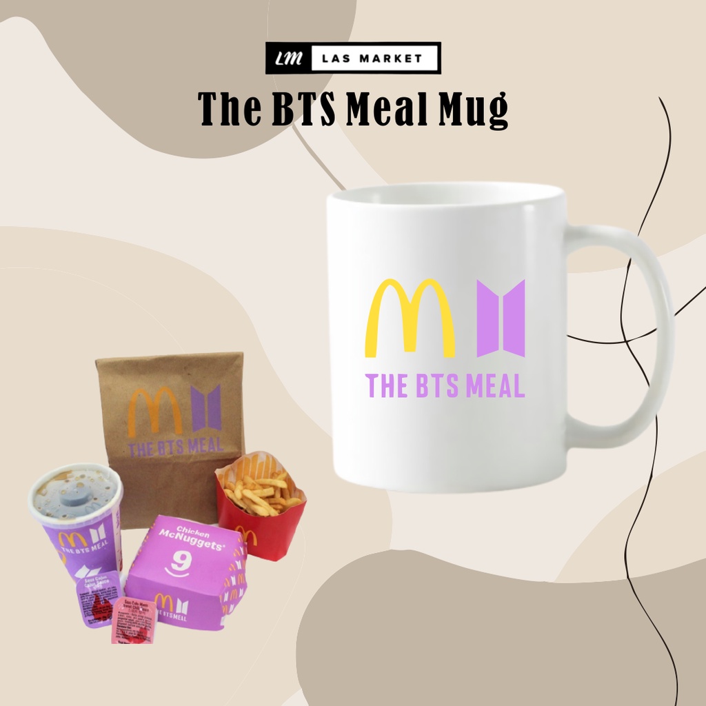 THE BTS MEAL MUG | GELAS BTS MEAL MCDONALD BTS FANKIT MERCHANDISE