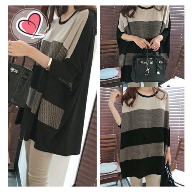 Atasan Wanita - Blus Sifon - Blouse Wanita Blouse Tone Jumbo Huzelnut Produk Terbaik