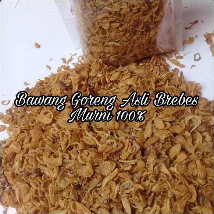 

BAWANG GORENG ASLI BREBES MURNI 100%-500 GRAM