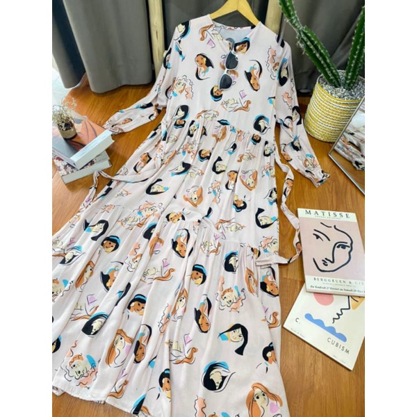 Camelia Long Dress/Gamis Kekinian