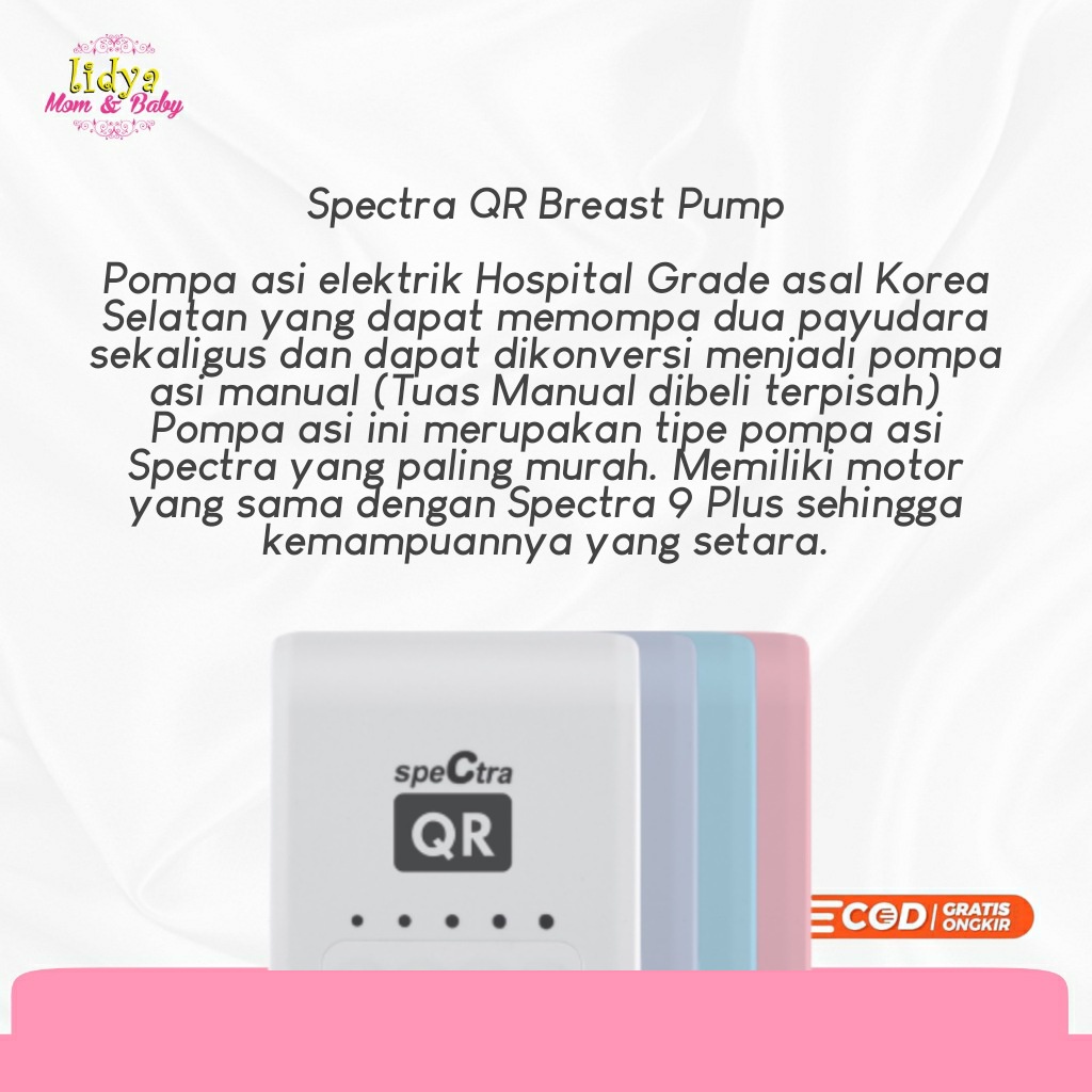 BREAST PUMP ELECTRIC SPECTRA QR - POMPA ASI PERLENGKAPAN IBU MENYUSUI