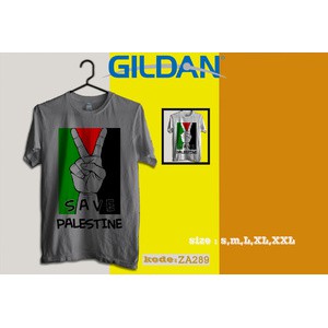 kaos save palestina,kaos original gildan softstyle