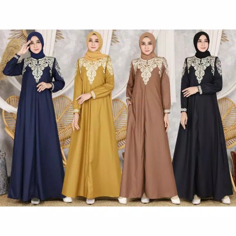 NEW GAMIS BORDIR TUYOBO MADINA KENANGA HIGH QUALITY PPREMIUM // FASHION WANITA KEKINIAN