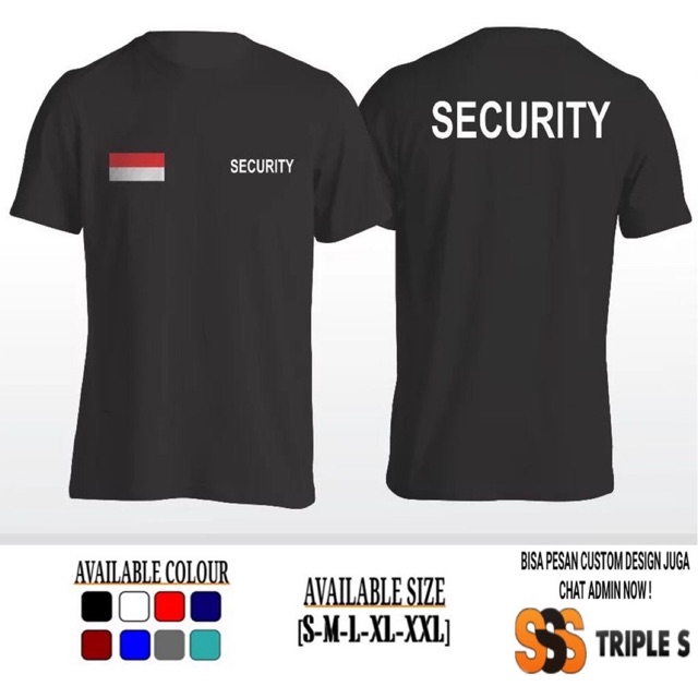 Kaos Katun Combed 30s SECURITY