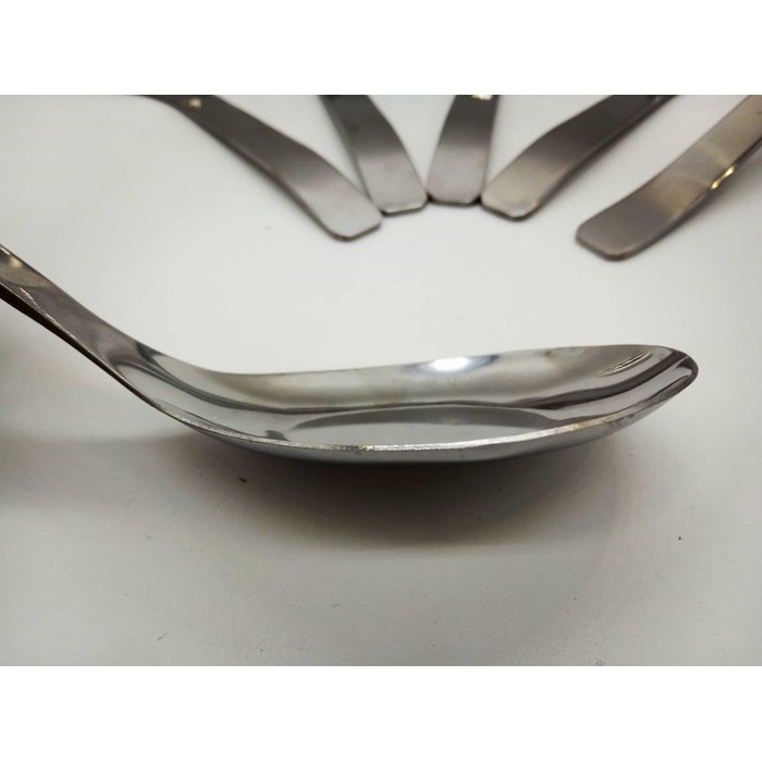 Sendok bebek Stainless Tebal per 6pcs 16.5CM 2MM Soup / bubur / Sayur