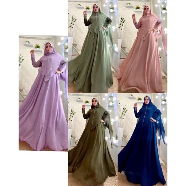Dress Vanessa Premium Set by Yodizein/Vanessa Syari by Yodizein/Dress Vanessa by Yodizein/Yodizein S