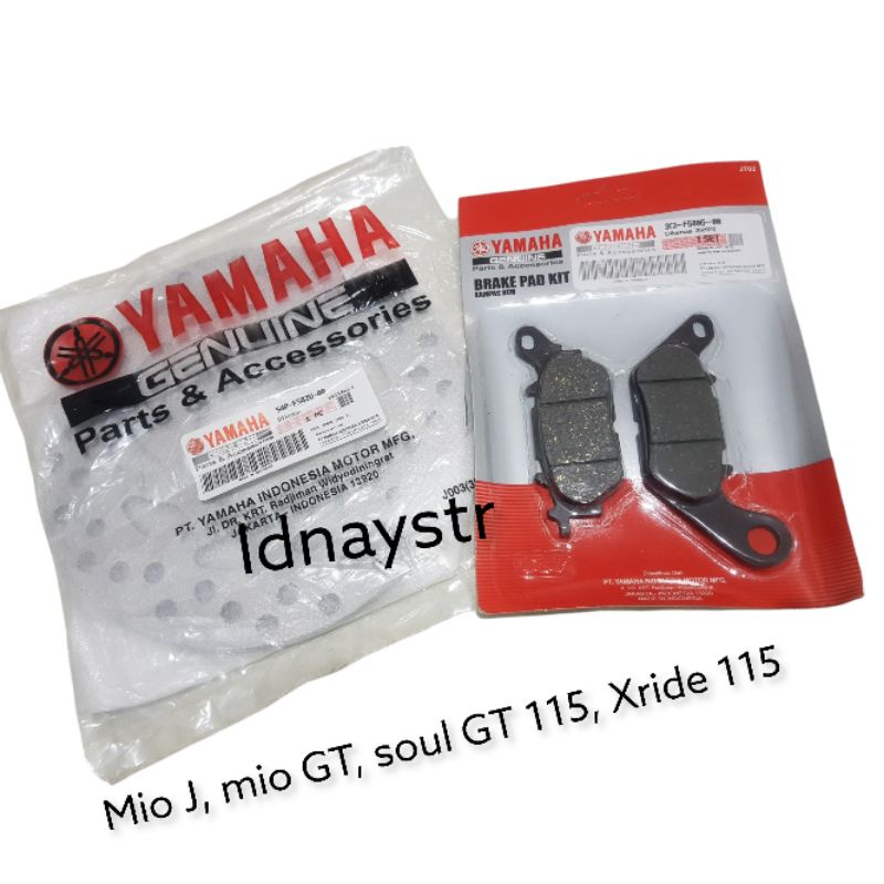 piringan cakram & kampas rem depan Mio GT/Mio J soul GT 115