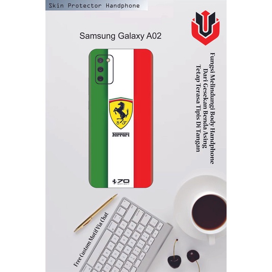 Isi 2pcs Garskin Hp Samsung Galaxy A02 Motif FF - Free Custom Motif via Chat