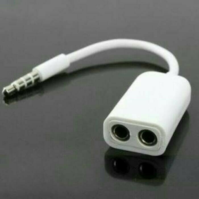 Promo Aux audio kabel cabang male to female (2 lubang) splitter jack 3.5.mm terbaik