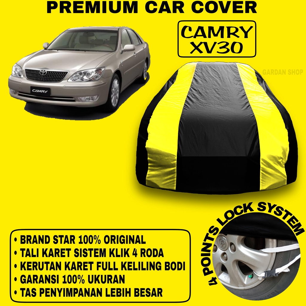 Body Cover CAMRY XV30 Sarung Strip KUNING Penutup Pelindung Bodi Mobil Camry Xv30 PREMIUM