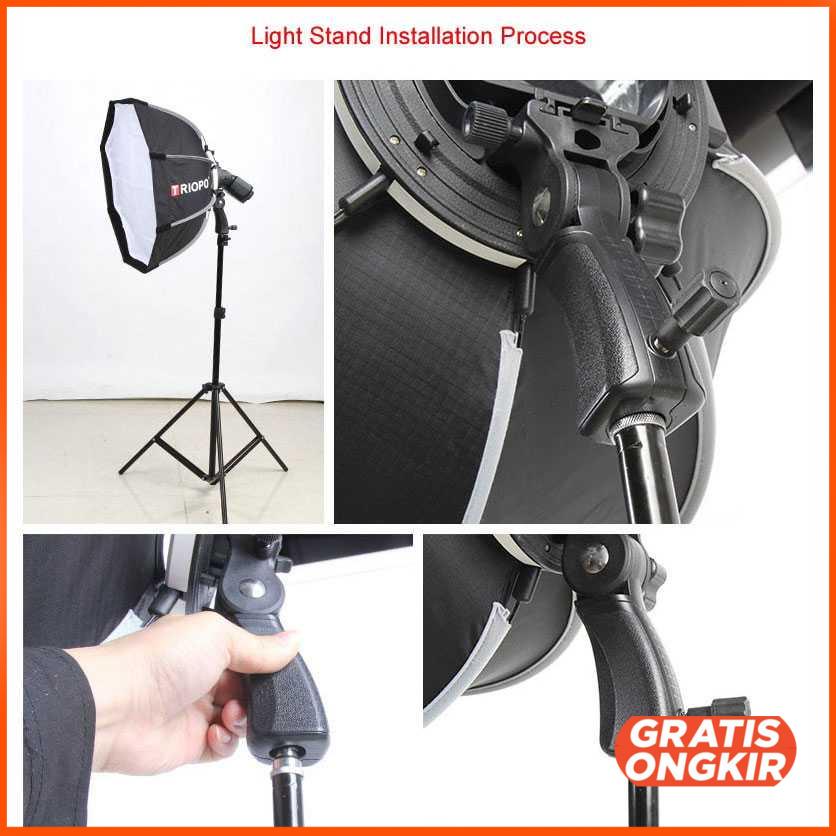 Payung Studio Octagonal Softbox Reflektor Flash 65CM - KS65