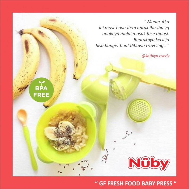 ♥BabyYank♥ NUBY GARDEN FRESH FOOD BABY PRESS/FOOD PROCESOR/PENGOLAH MAKANAN MPASI TERMURAH (BISA COD)