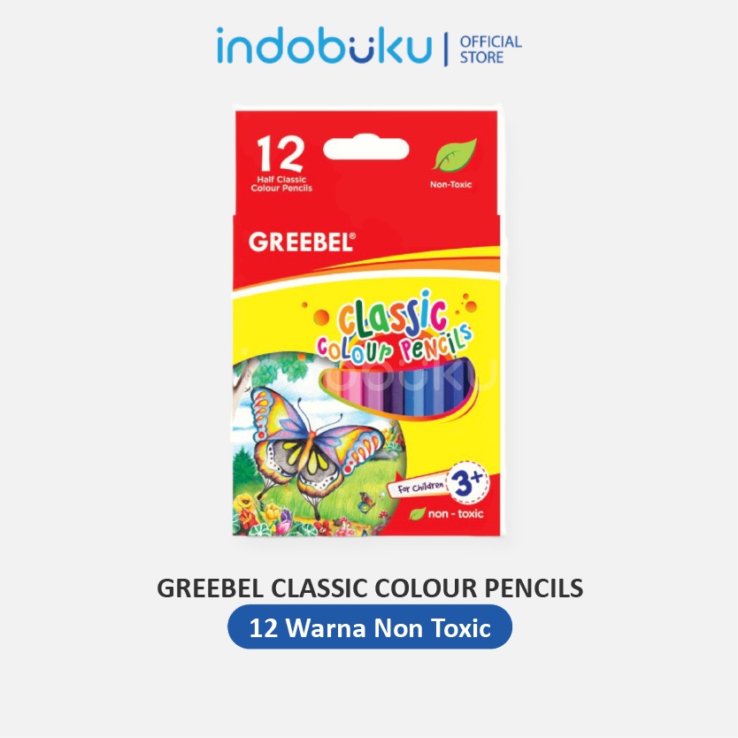 

Pensil Warna Greebel 3012 Classic Colour Pencils Half 12 Warna