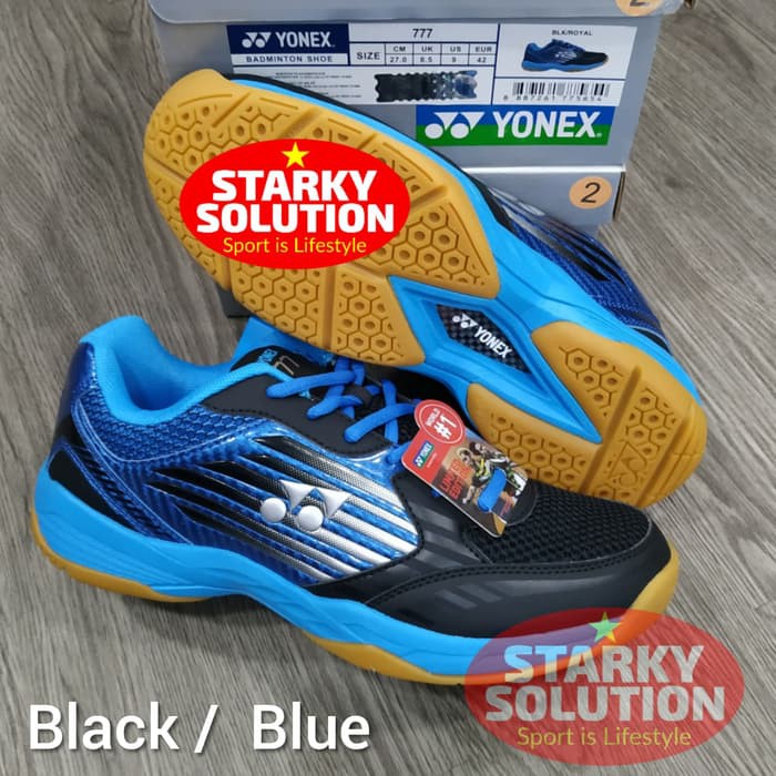 Sepatu Yonex 777 Black Hitam Bulutangkis Original