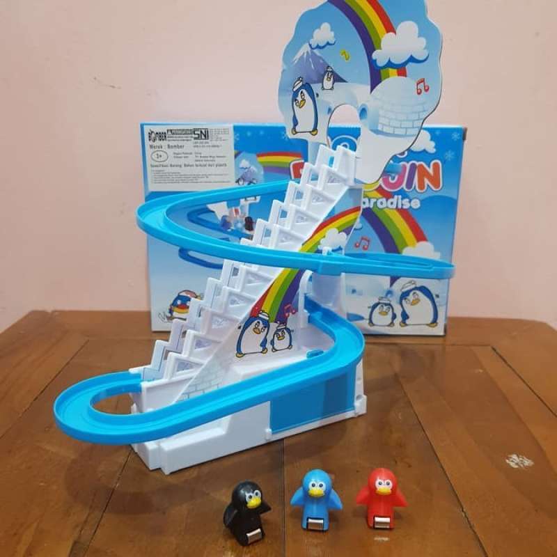 Mainan Anak  Track Racing Seluncur Pinguin - 89306B